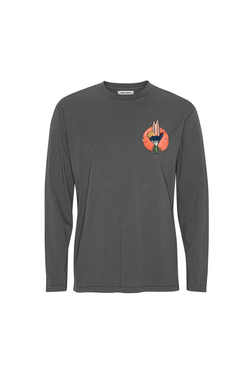 SLOPES LONGSLEEVE DARK SHADOW - THE ROOM BY BASMATEE