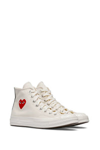 SMALL RED HEART ALL STAR '70 HIGH WHITE - THE ROOM BY BASMATEE