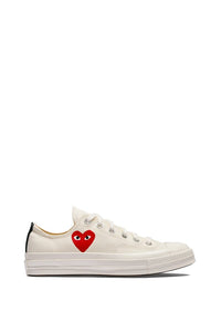 SMALL RED HEART ALL STAR '70 LOW WHITE - THE ROOM BY BASMATEE