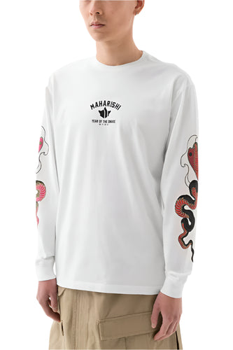 YEAR OF THE SNAKE L/S T-SHIRT WHITE