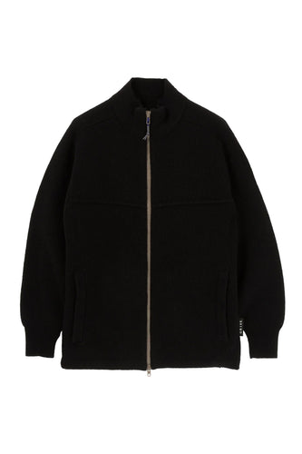 FELTED JACKET - BLACK