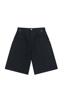 TWILL WIDE LEG SHORTS - THE ROOM BY BASMATEE