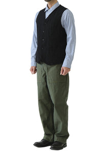 WOOL VEST BLACK