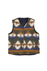 DECK VEST NEBRASKA COTTON BLUE