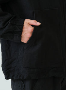 WOOL JACKET BLACK - THE ROOM BY BASMATEE