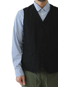 WOOL VEST BLACK - THE ROOM BY BASMATEE