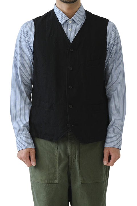 WOOL VEST BLACK