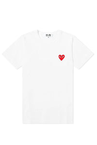 comme des garçons play heart logo t-shirt