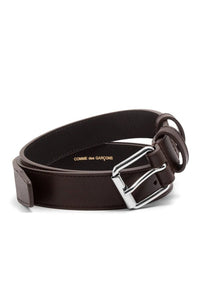 CDG CLASSIC LEATHER BELT BROWN - THE ROOM BY BASMATEE