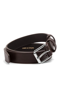 CDG CLASSIC LEATHER BELT BROWN