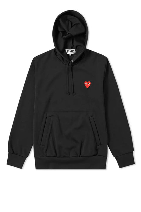 RED HEART CDG LOGO HOODIE - THE ROOM BY BASMATEE