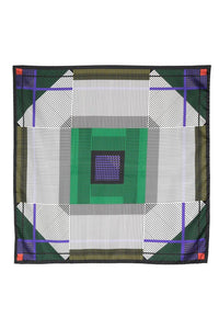 ABSTRACT-PRINT SILK SCARF