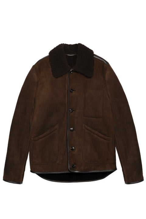 BRAINTICKET SUEDE MK2 JACKET DARK BROWN