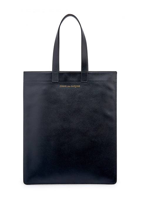 CDG CLASSIC LEATHER TOTE BAG (Black)